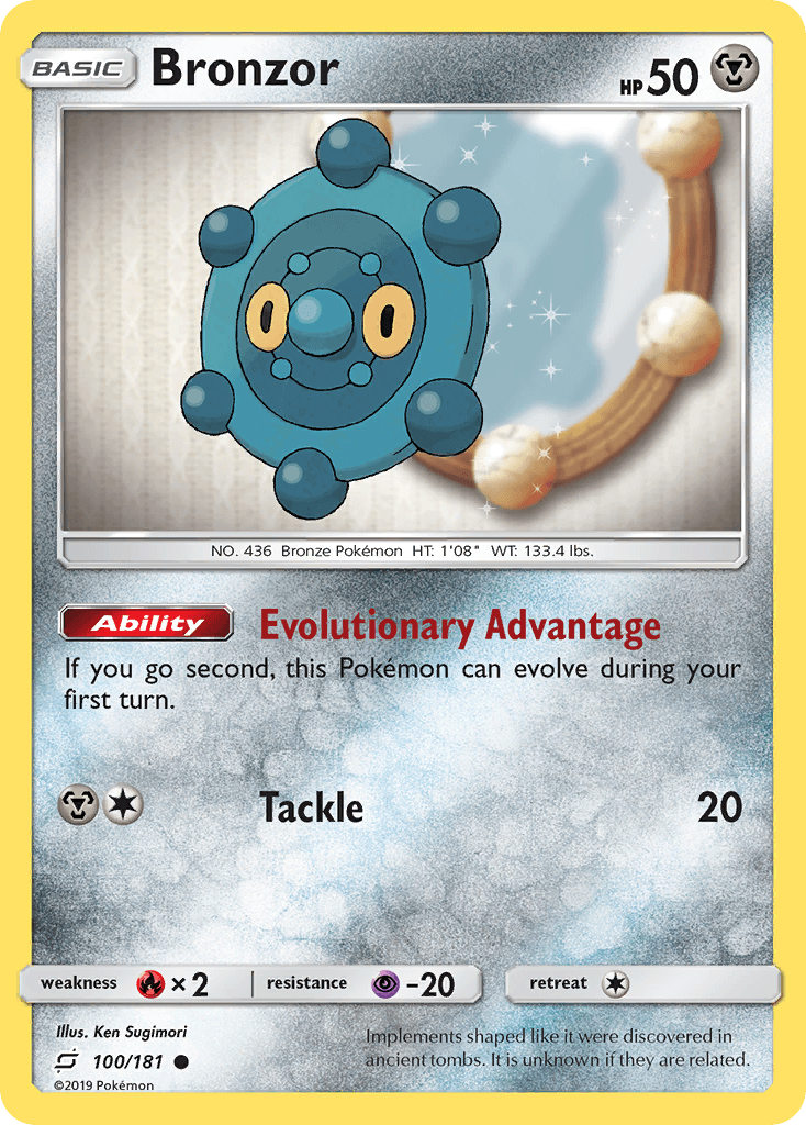 Bronzor Pokémon card
