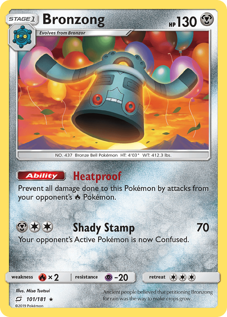 Bronzong Pokémon card