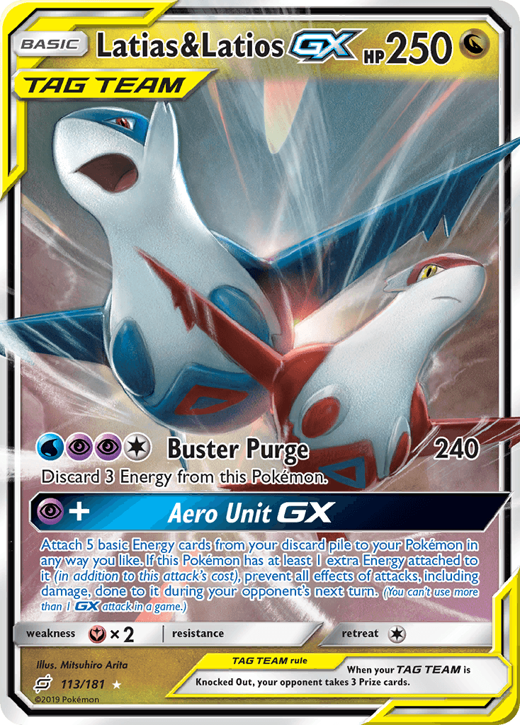Latias & Latios-GX Pokémon card
