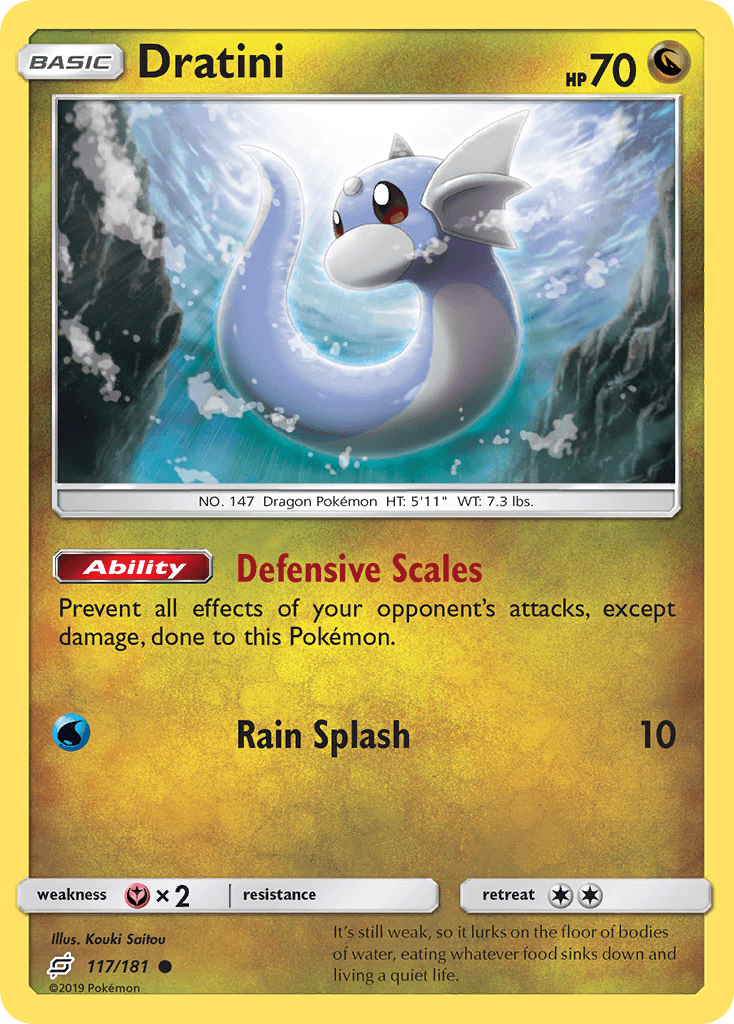 Dratini Pokémon card