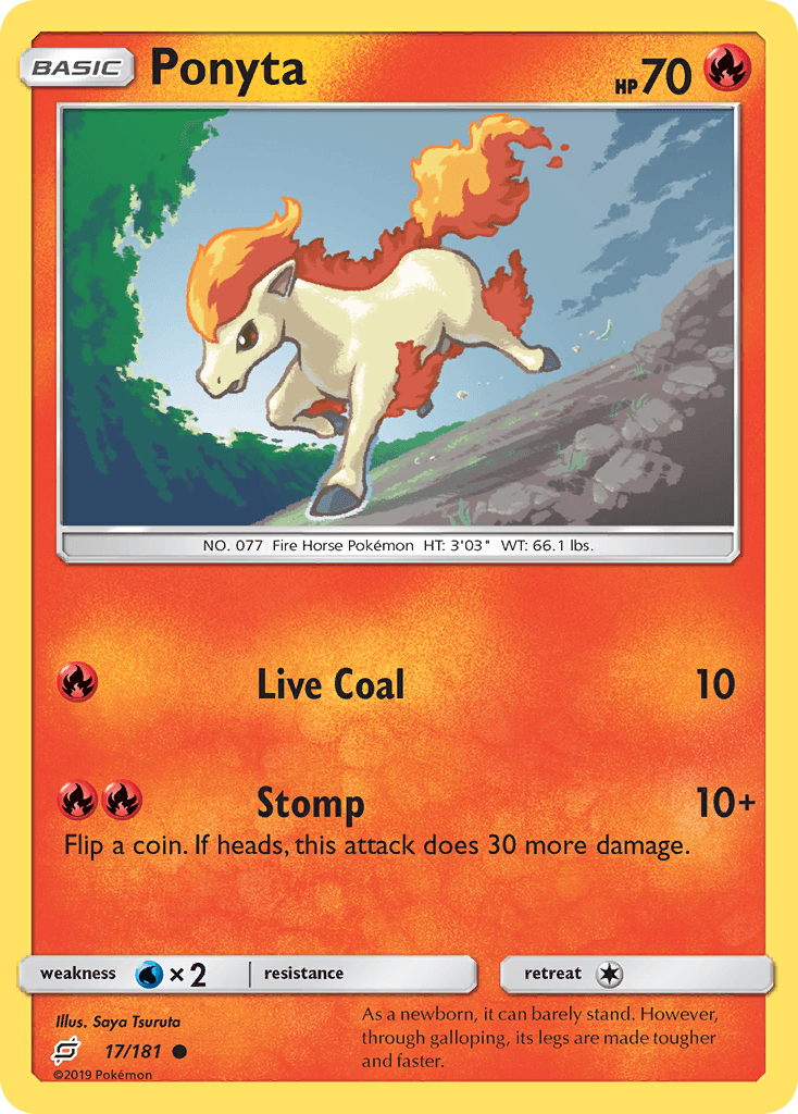 Ponyta Pokémon card