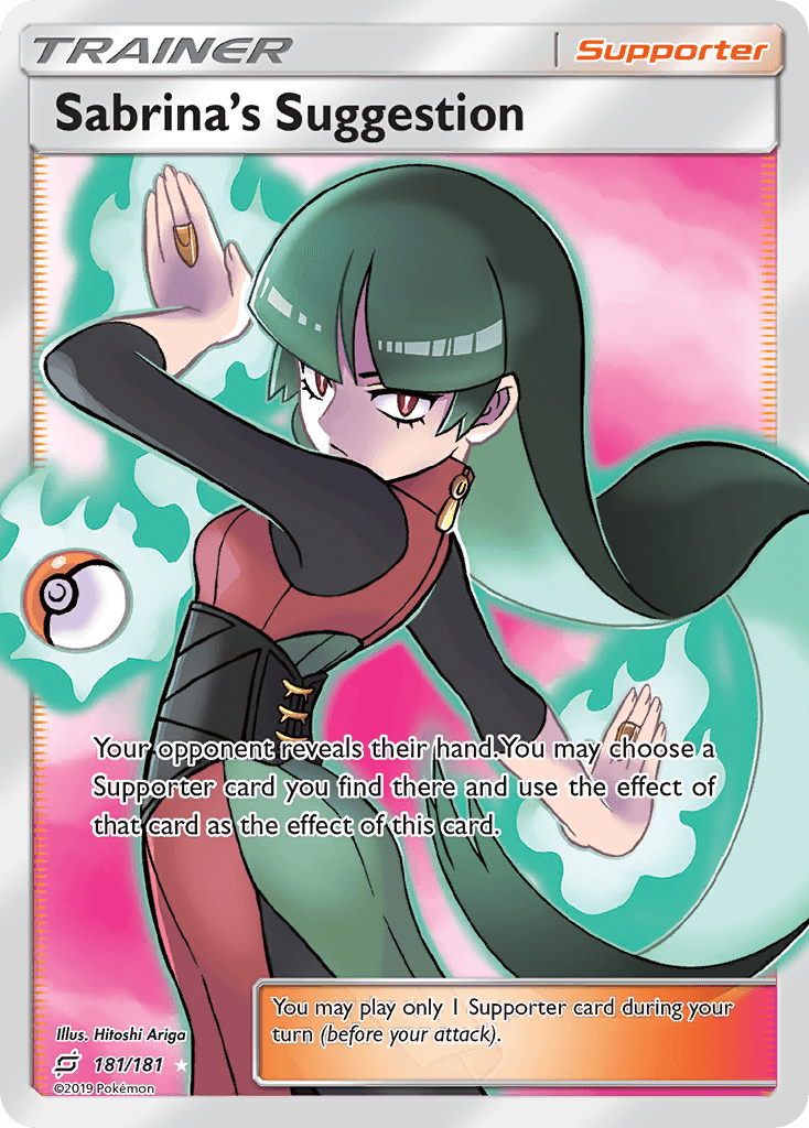 Sabrina's Suggestion Pokémon card
