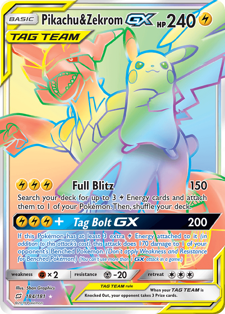 Pikachu & Zekrom-GX — Gen 5