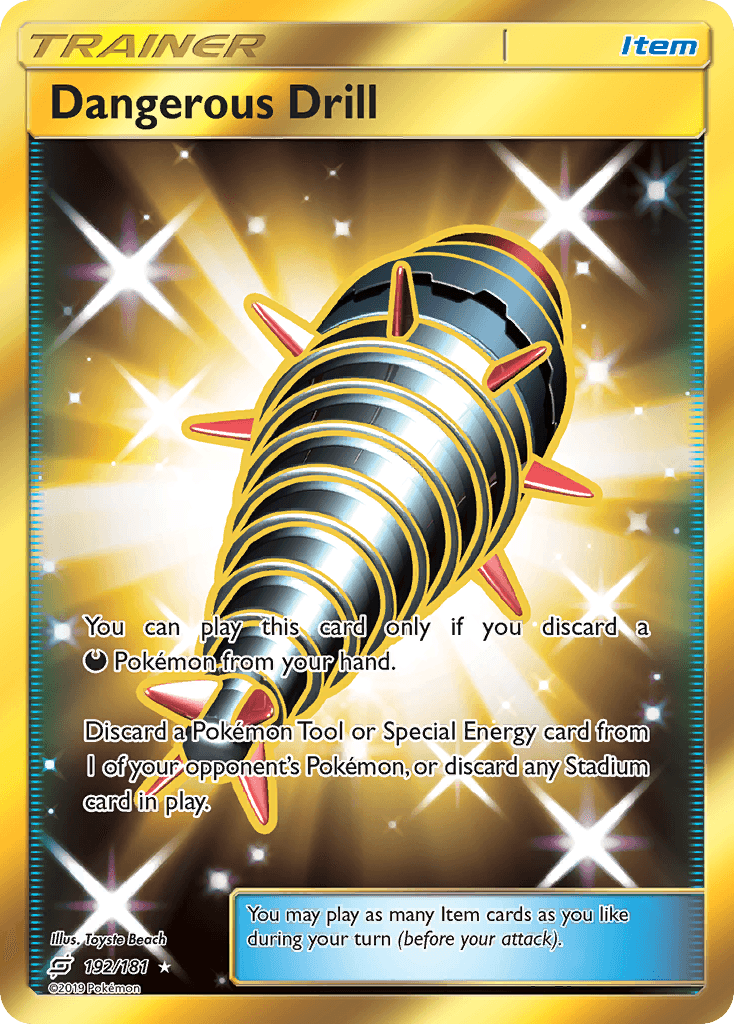 Dangerous Drill Pokémon card