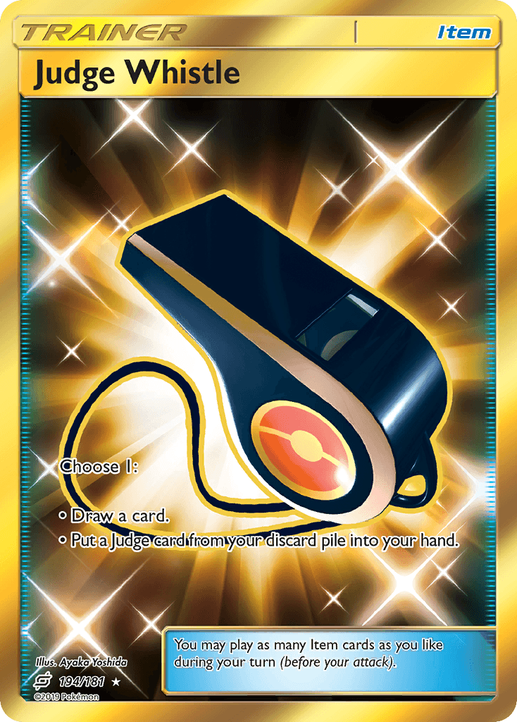 Judge Whistle Pokémon card