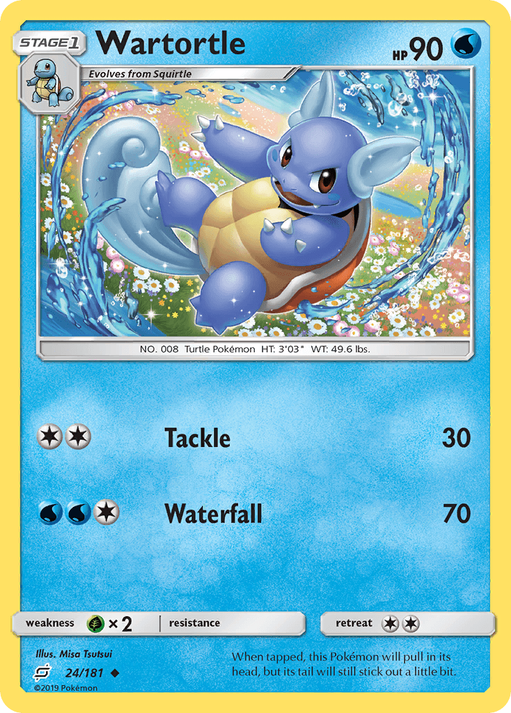Wartortle Pokémon card