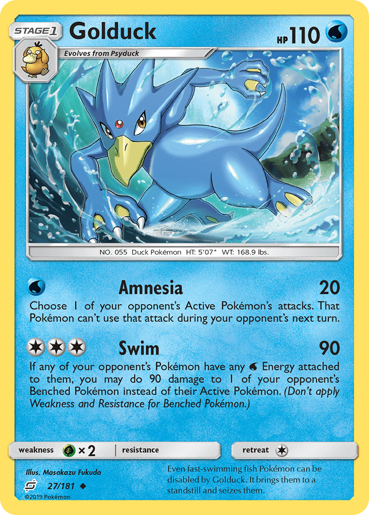 Golduck Pokémon card