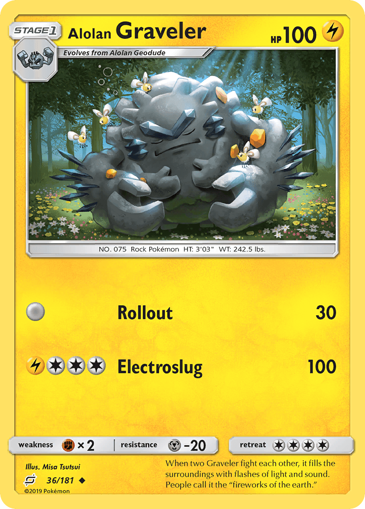 Alolan Graveler Pokémon card