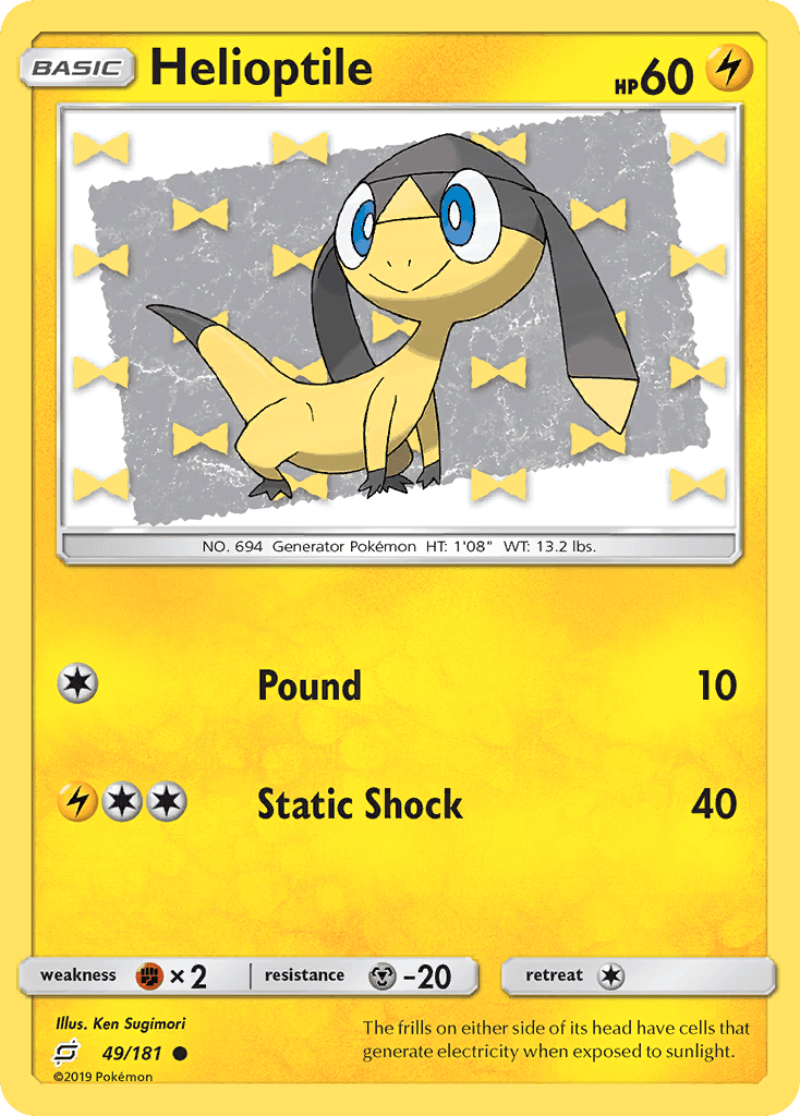 Helioptile Pokémon card