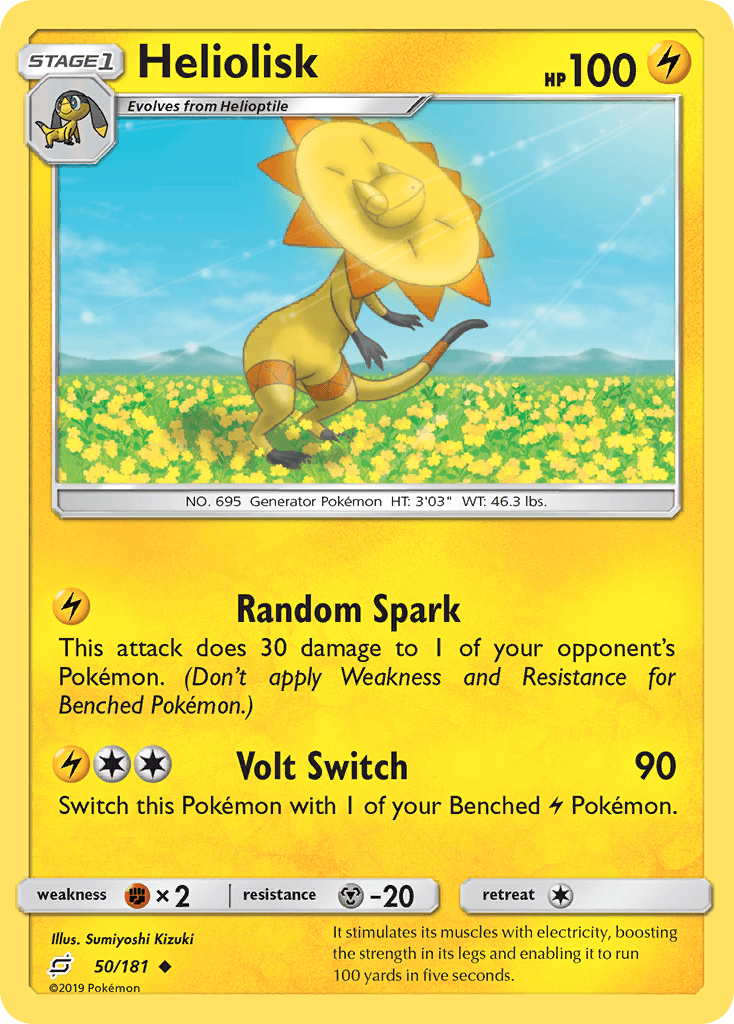 Heliolisk Pokémon card