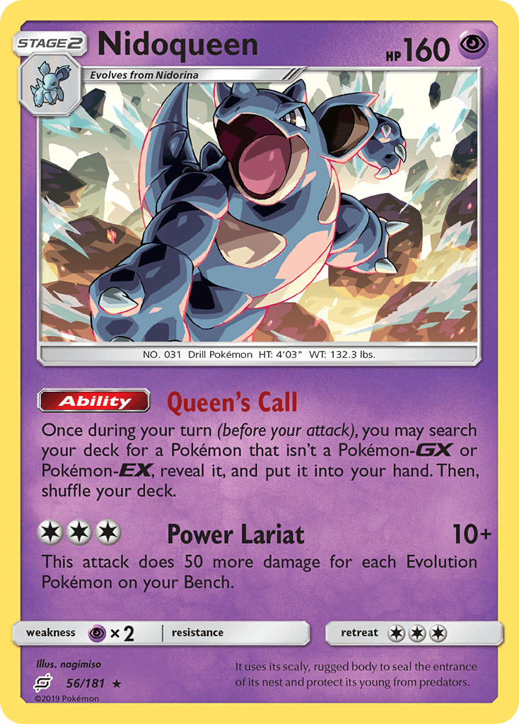 Nidoqueen Pokémon card