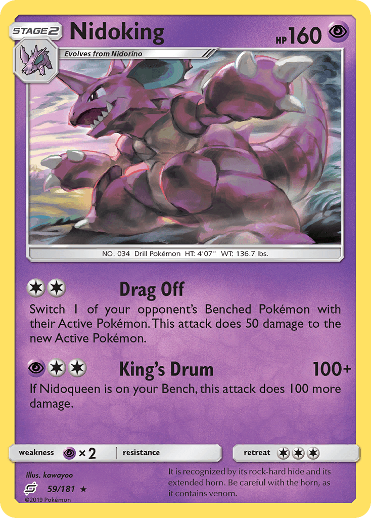 Nidoking Pokémon card