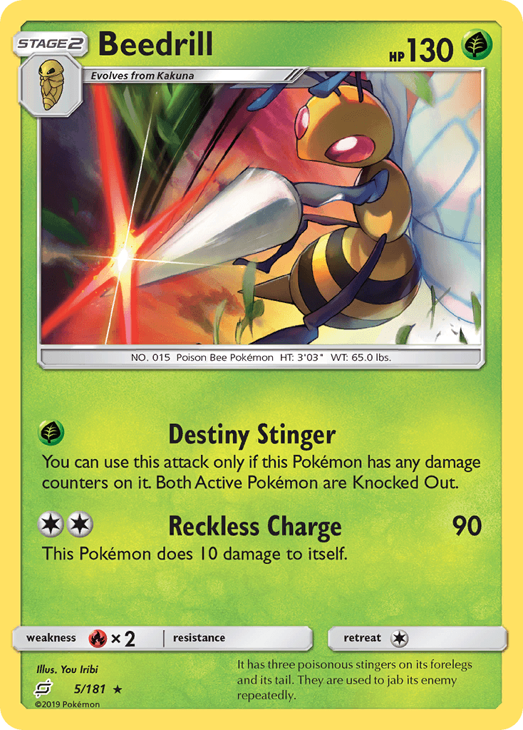Beedrill Pokémon card