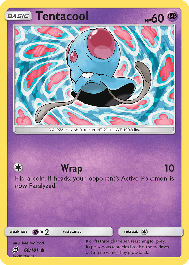 Tentacool Pokémon card