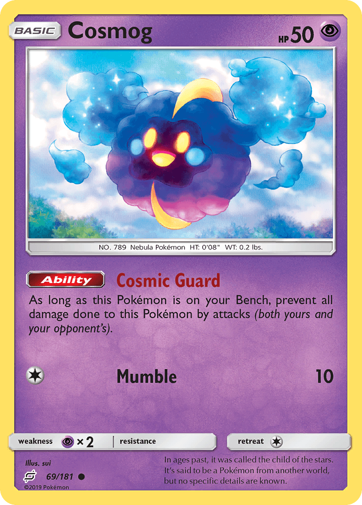 Cosmog Pokémon card