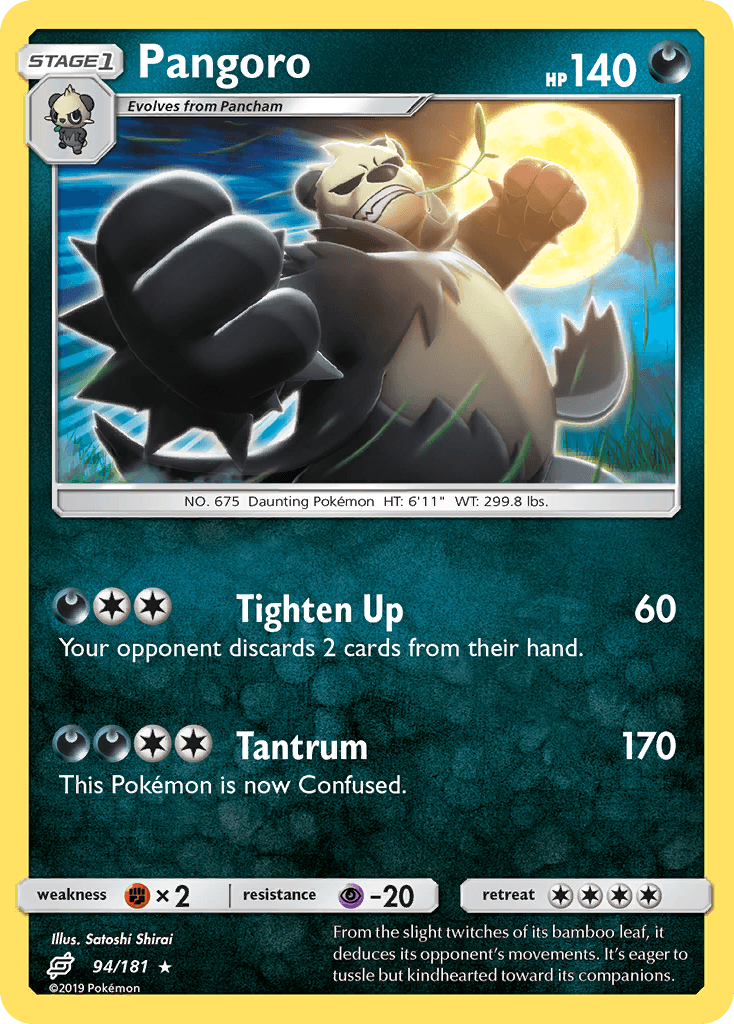 Pangoro Pokémon card