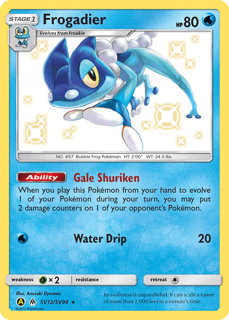 Frogadier Pokémon card