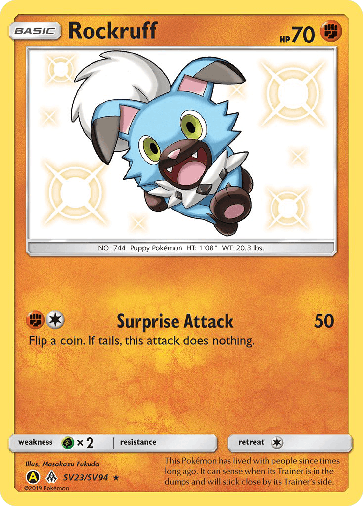 Rockruff Pokémon card