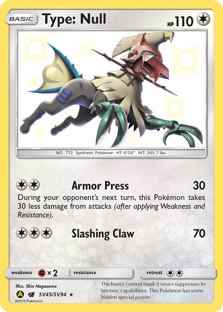 Type: Null Pokémon card