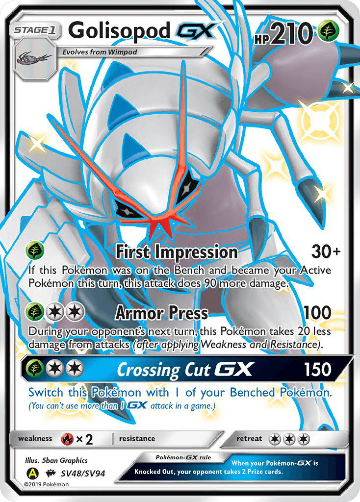 Golisopod-GX Pokémon card