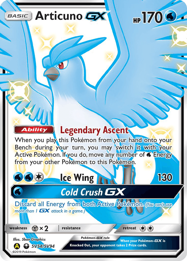 Articuno-GX Pokémon card