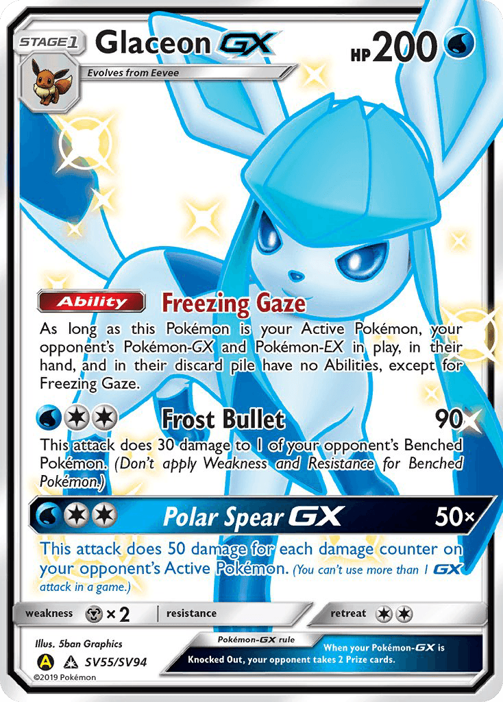 Glaceon-GX Pokémon card