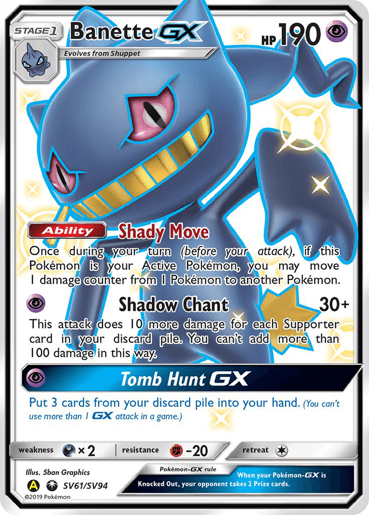Banette-GX Pokémon card