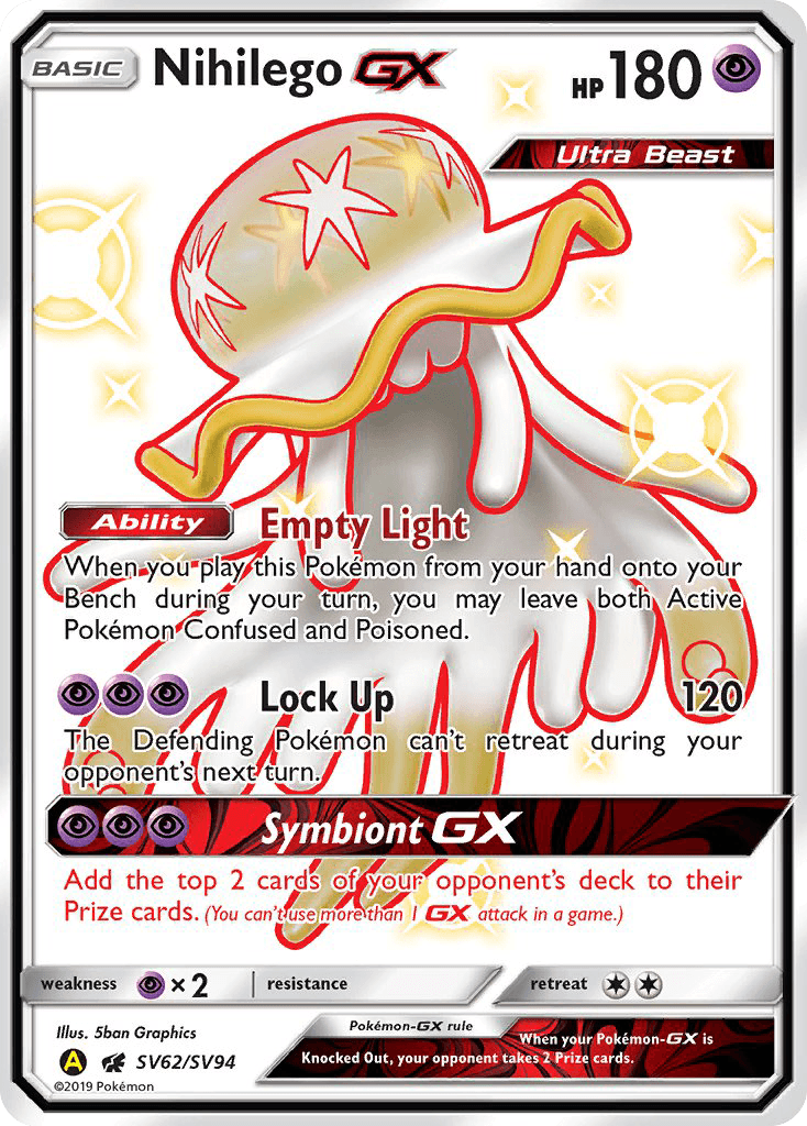 Nihilego-GX Pokémon card