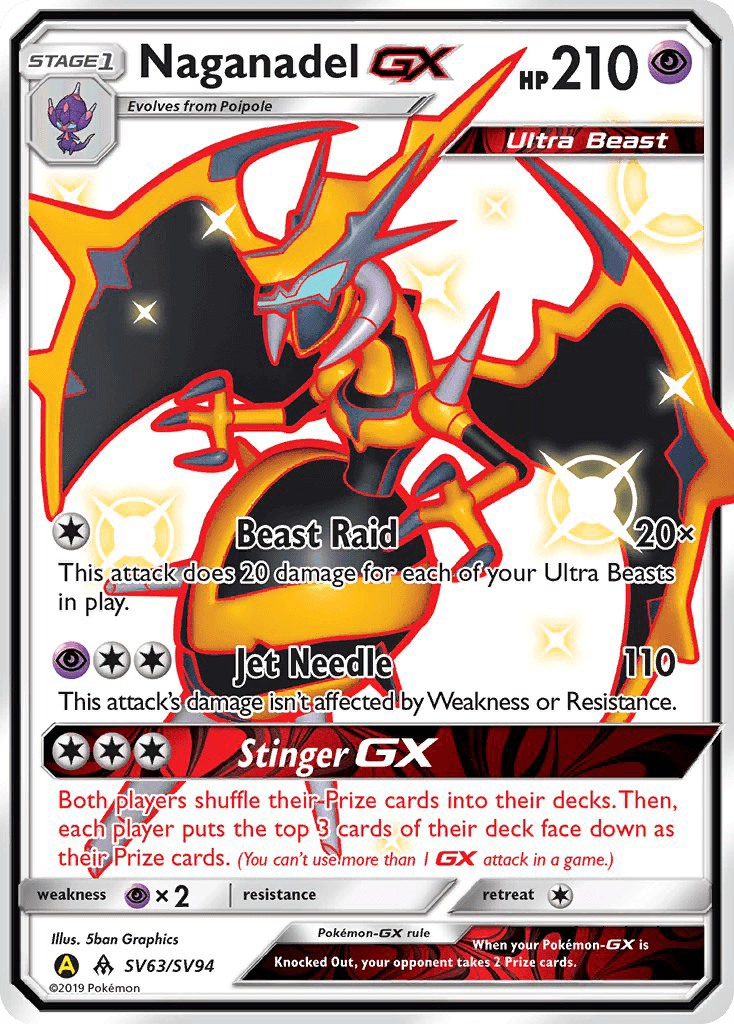 Naganadel-GX Pokémon card