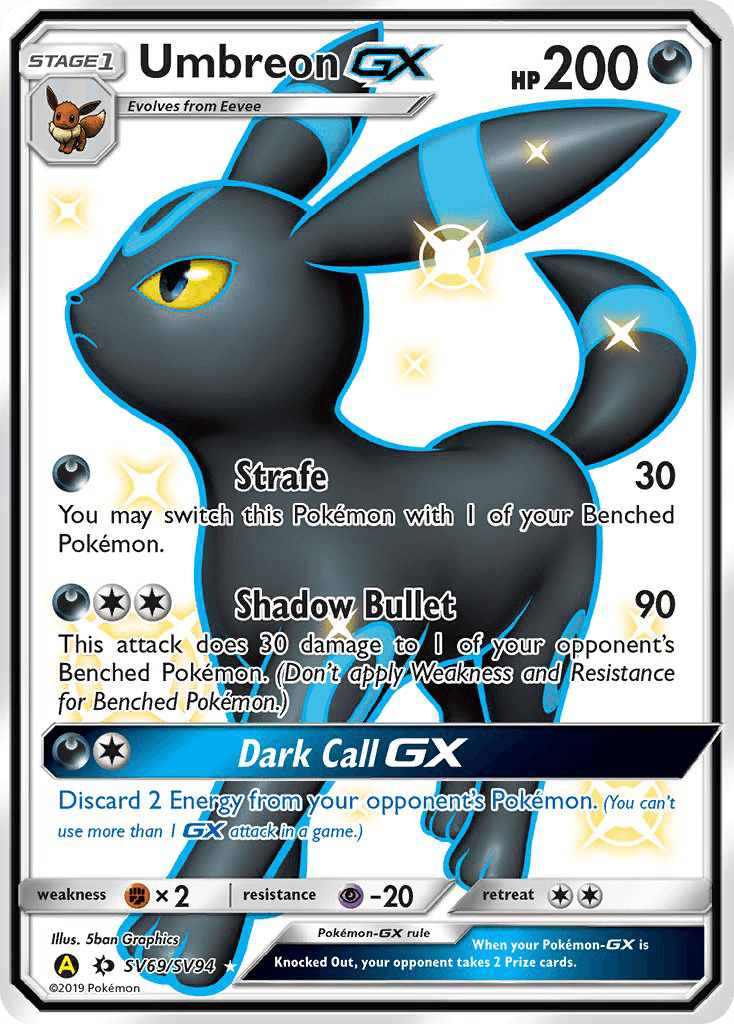 Umbreon-GX from Hidden Fates Shiny Vault