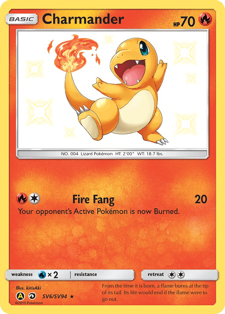 Charmander Pokémon card