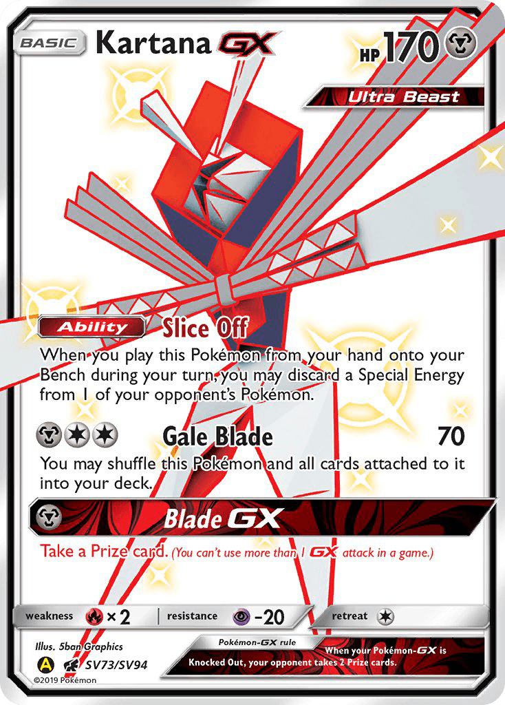 Kartana-GX Pokémon card