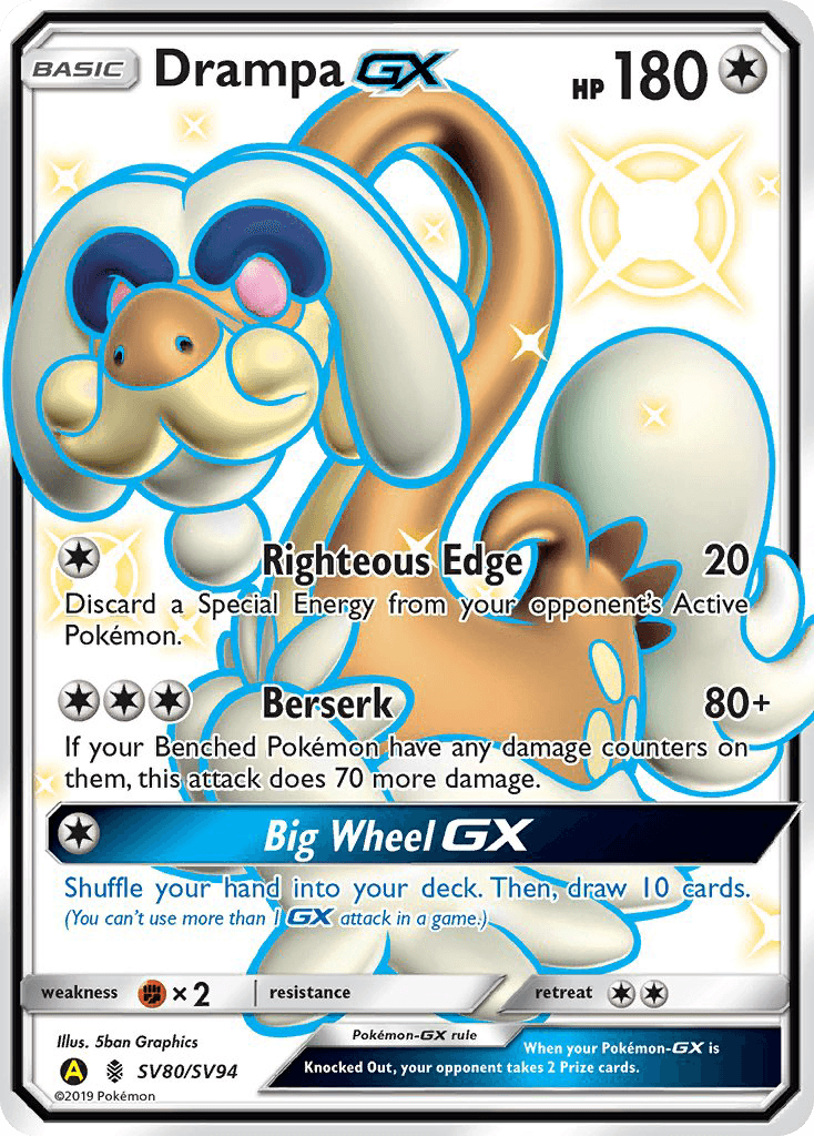 Drampa-GX Pokémon card