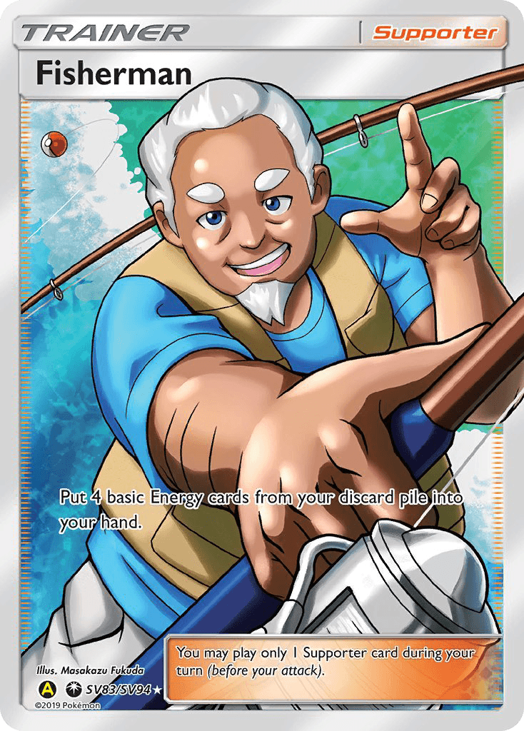 Fisherman Pokémon card