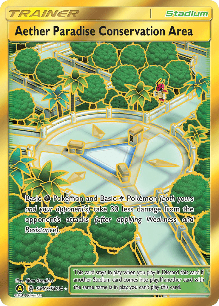Aether Paradise Conservation Area Pokémon card
