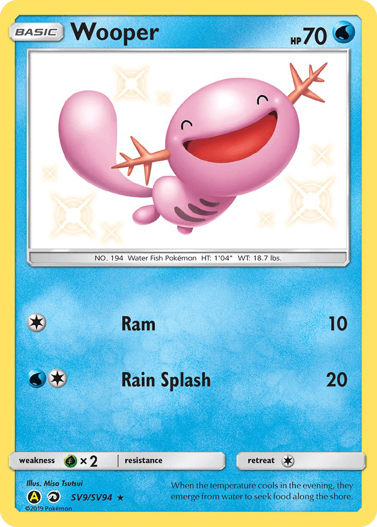 Wooper Pokémon card