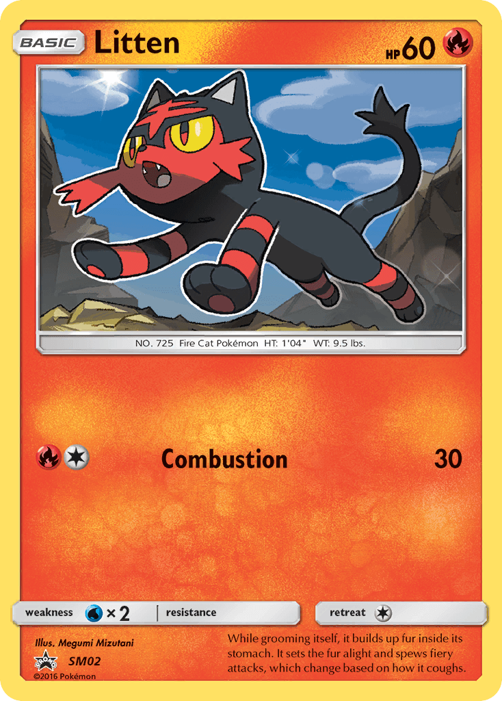 Litten Pokémon card