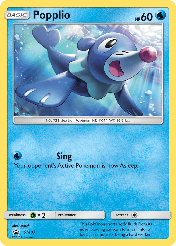 Popplio Pokémon card