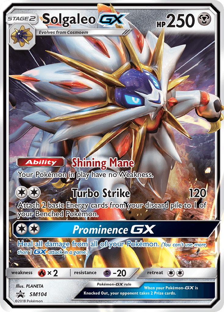 Solgaleo-GX Pokémon card