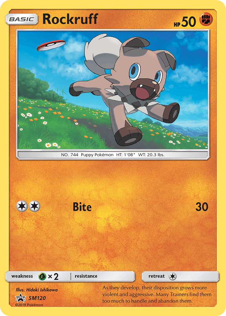 Rockruff Pokémon card