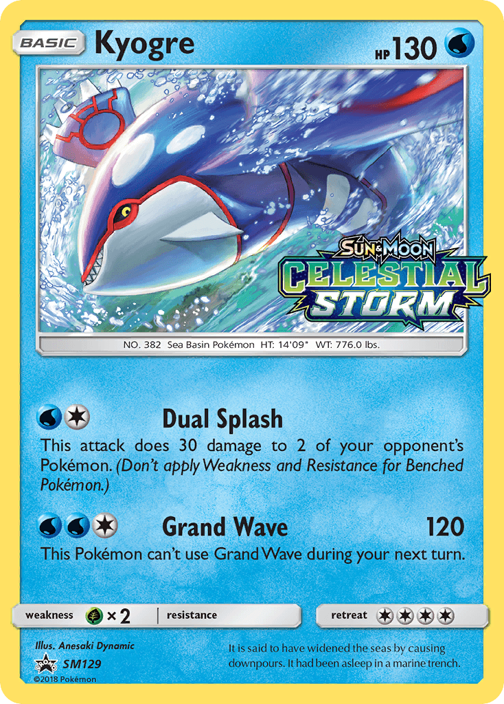 Kyogre from SM Black Star Promos