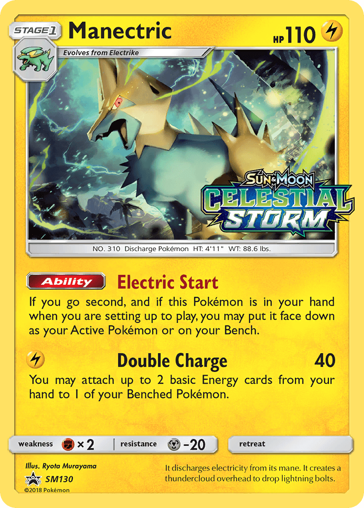 Manectric Pokémon card