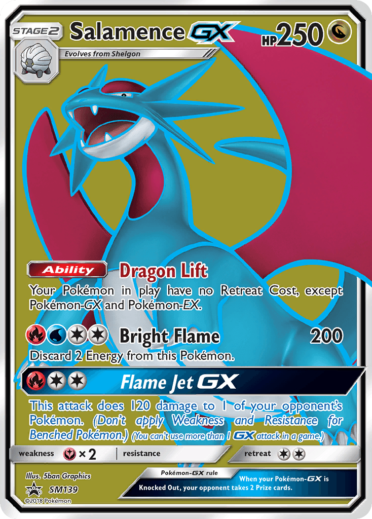 Salamence-GX from SM Black Star Promos