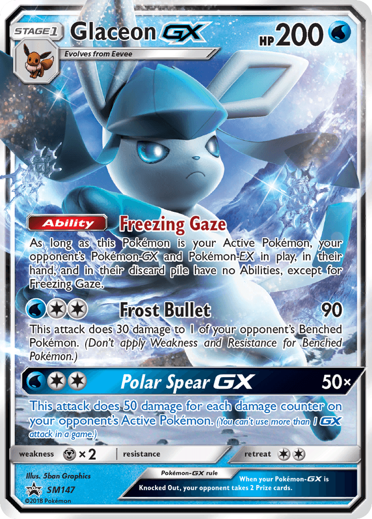 Glaceon-GX Pokémon card