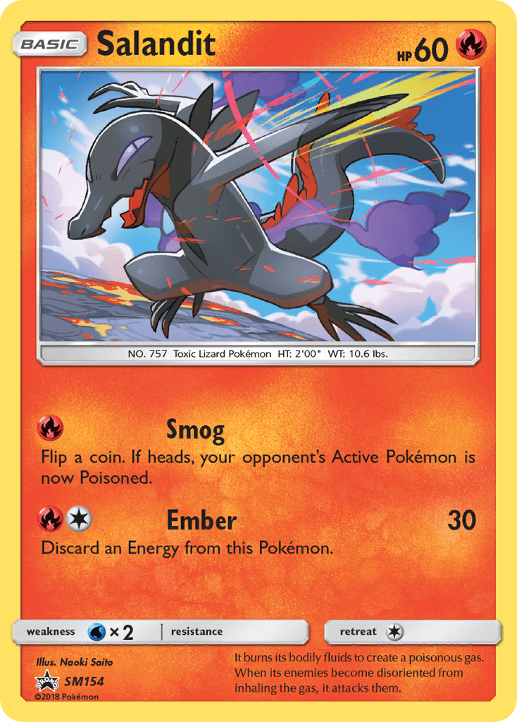 Salandit Pokémon card