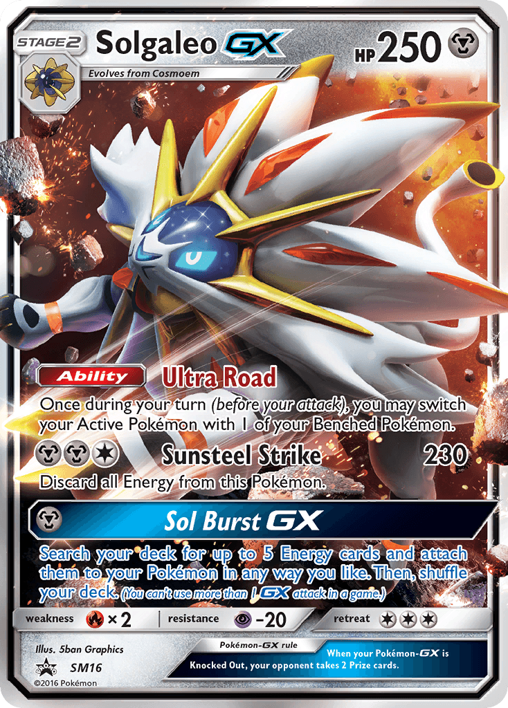 Solgaleo-GX Pokémon card