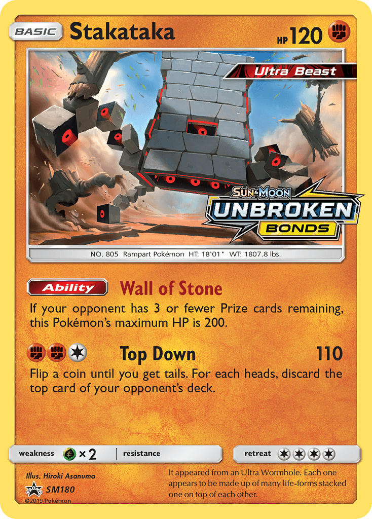 Stakataka Pokémon card