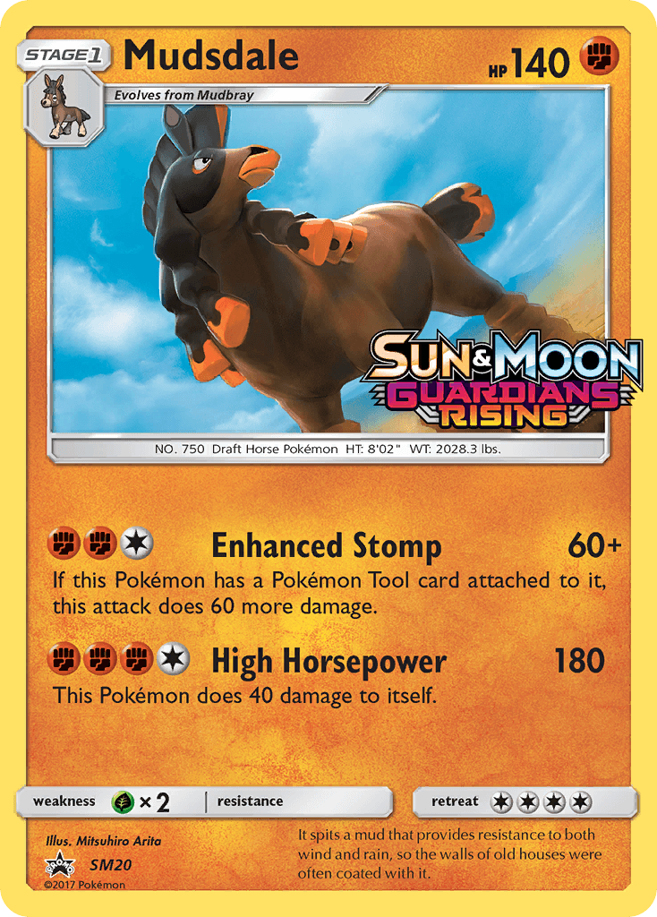 Mudsdale Pokémon card