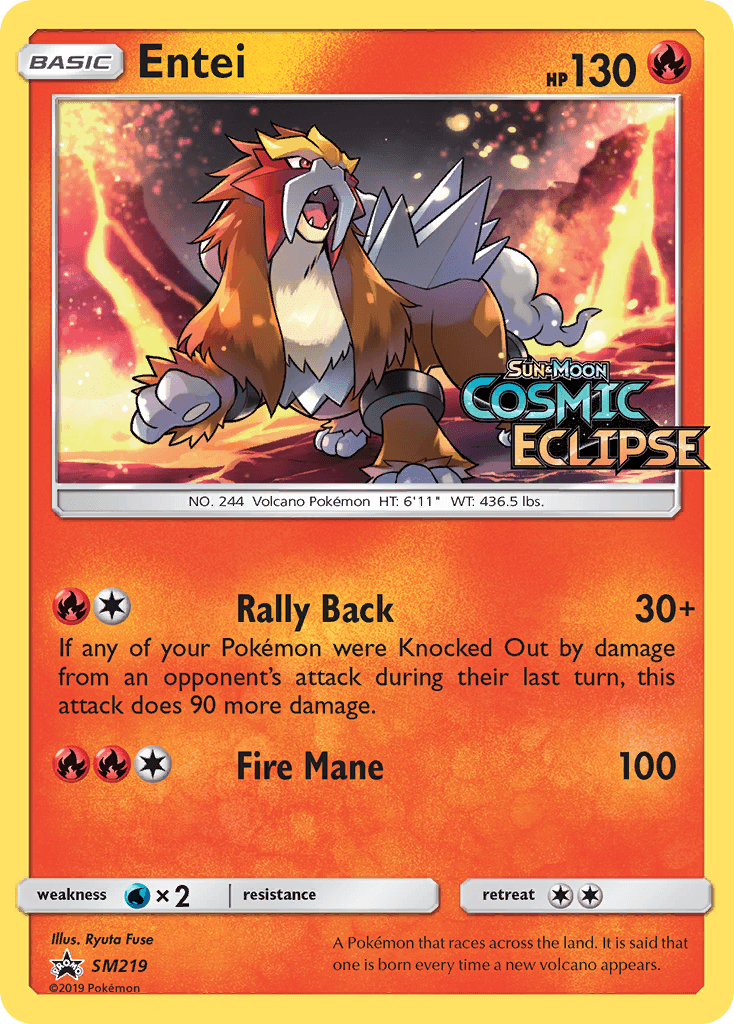Entei from SM Black Star Promos
