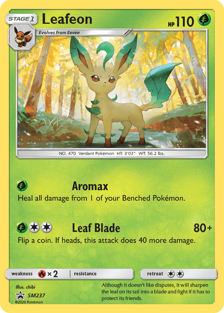 Leafeon Pokémon card